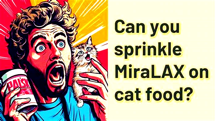 Can I sprinkle MiraLAX on dry cat food?